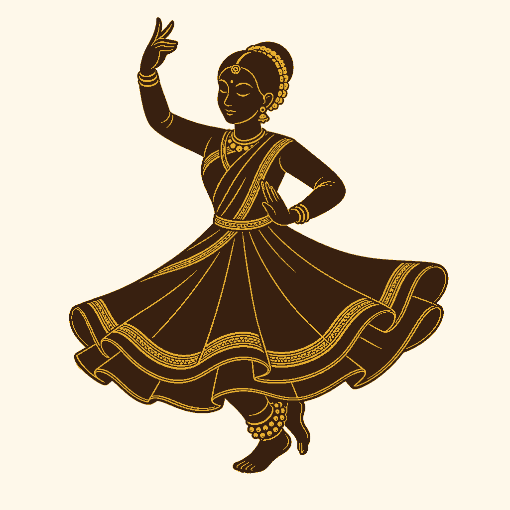 Classical dancer silhouette